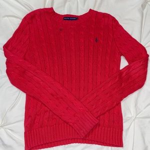 Red Ralph Lauren sweater